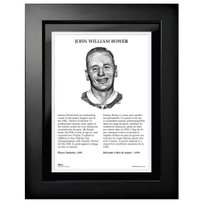 1976 Johnny Bower - NHL Legends 12x16 Frame