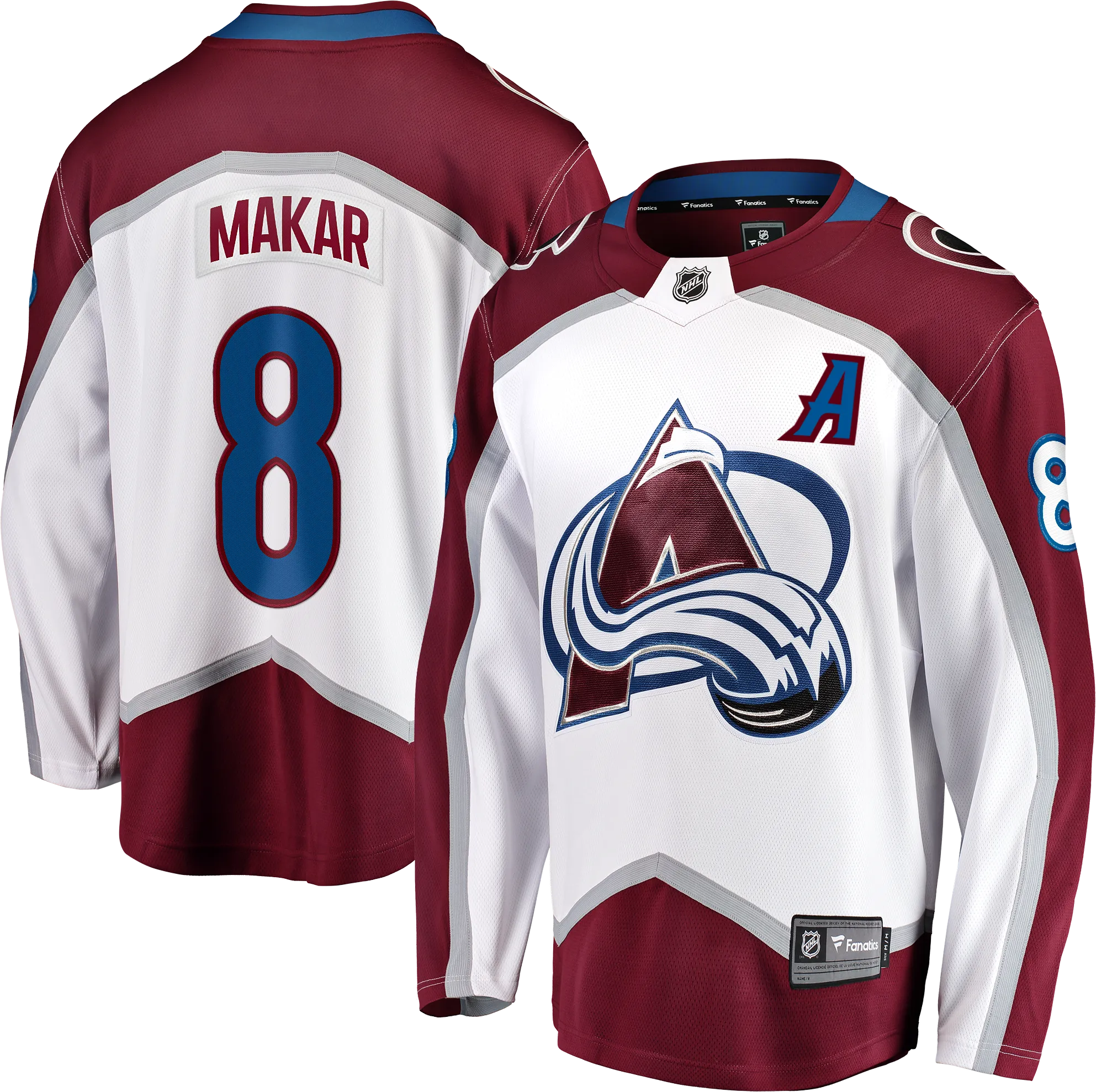 2023 Avalanche Fanatics Breakaway Road Player Jersey