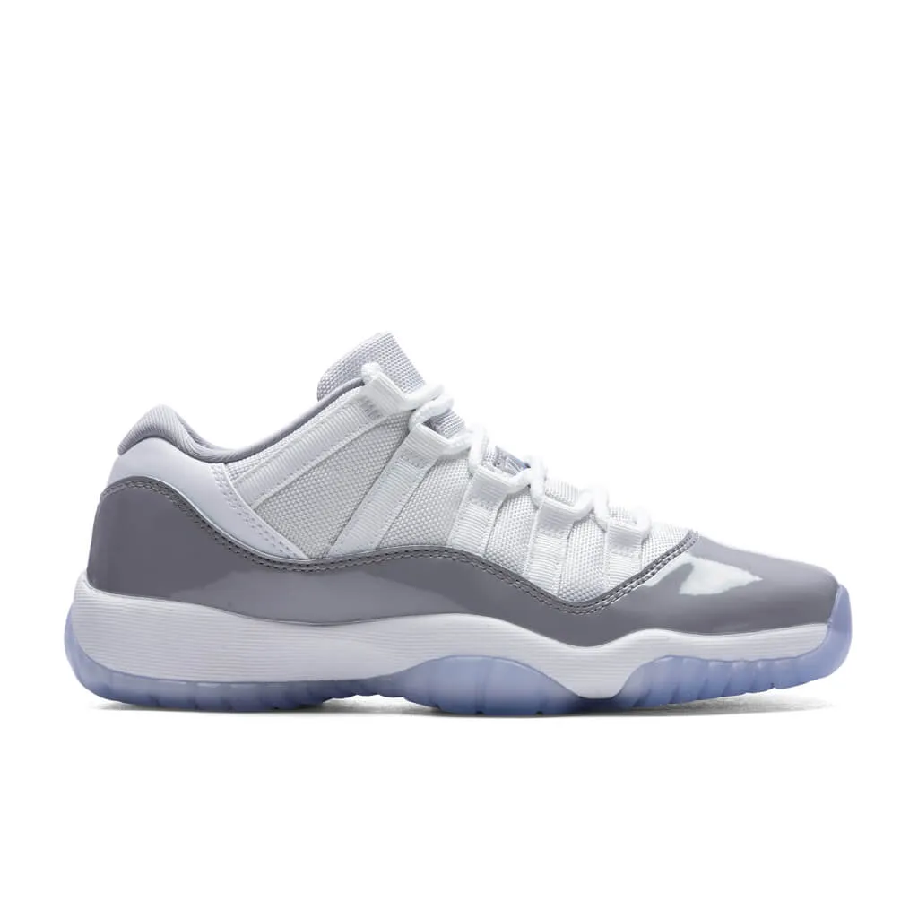 Air Jordan 11 Retro Low Cement Grey (GS) - White/University Blue/Cement Grey