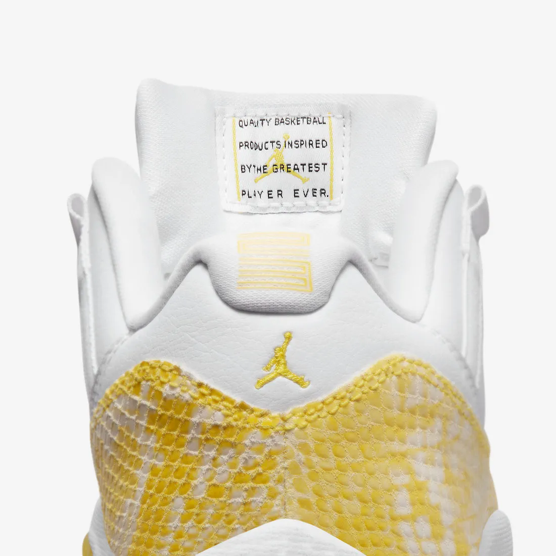 Air Jordan 11 Retro Low White Tour Yellow Sail Snakeskin AH7860-107