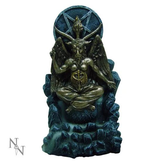 Baphomet backflow incense burner 18cm