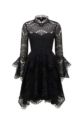 BUY IT THURLEY Leo Embroidered Dress (Black)