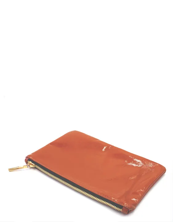 Cab Collection Ryder Mini Wallet Clutch in Honey Patent