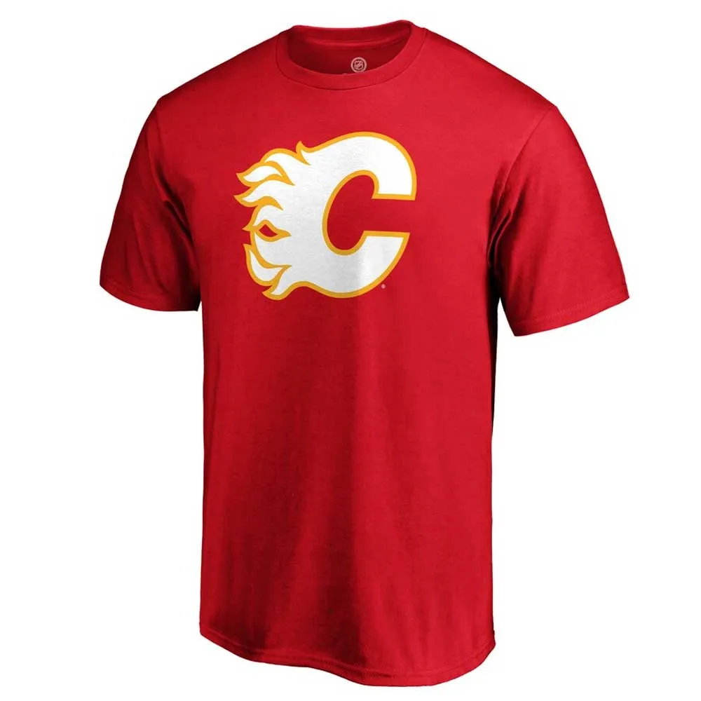 CALGARY FLAMES FANATICS ADULT PRIMARY LOGO SHIRT