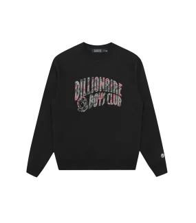 CAMO ARCH LOGO CREWNECK - BLACK