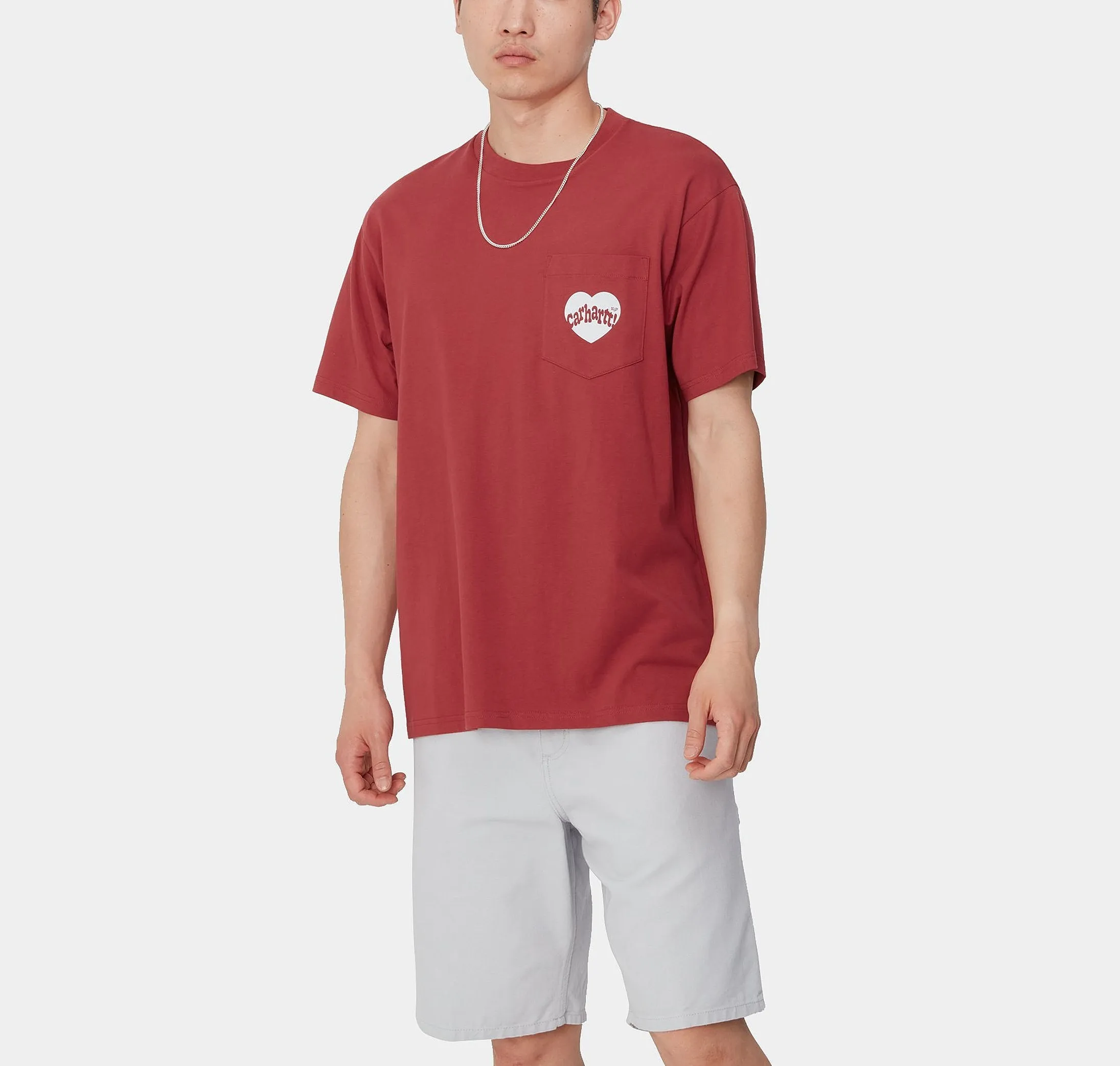 Carhartt  |Crew Neck Heart Street Style Cotton Short Sleeves Logo