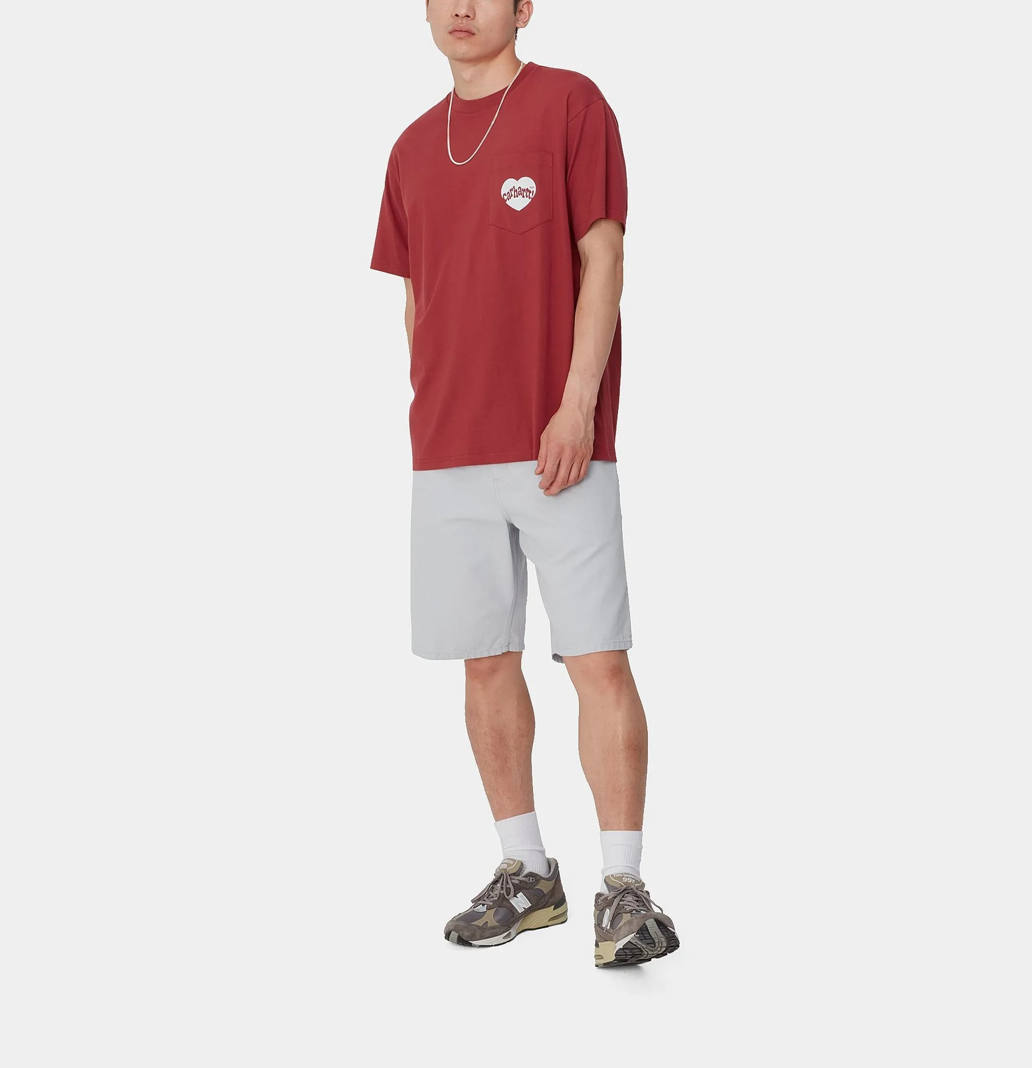 Carhartt  |Crew Neck Heart Street Style Cotton Short Sleeves Logo