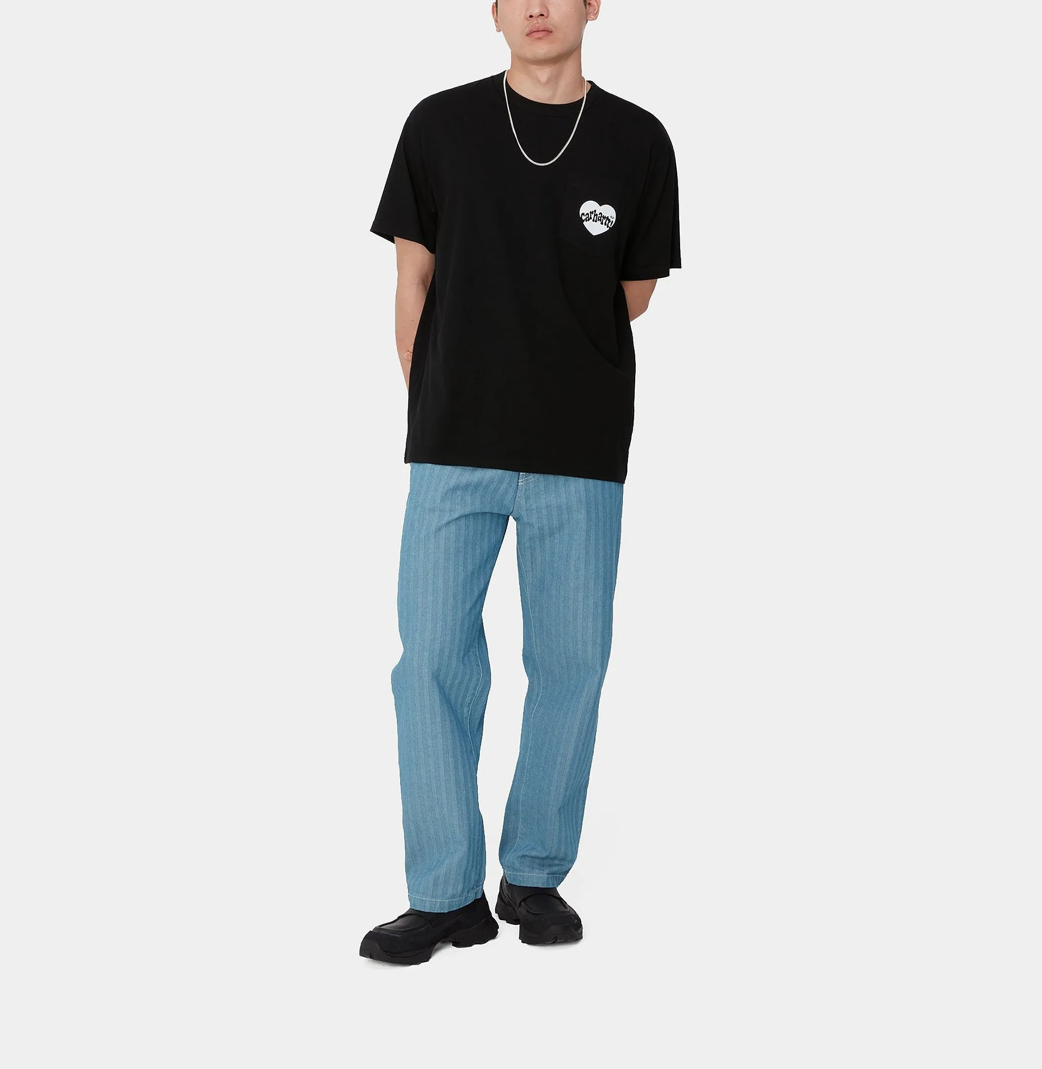 Carhartt  |Crew Neck Heart Street Style Cotton Short Sleeves Logo