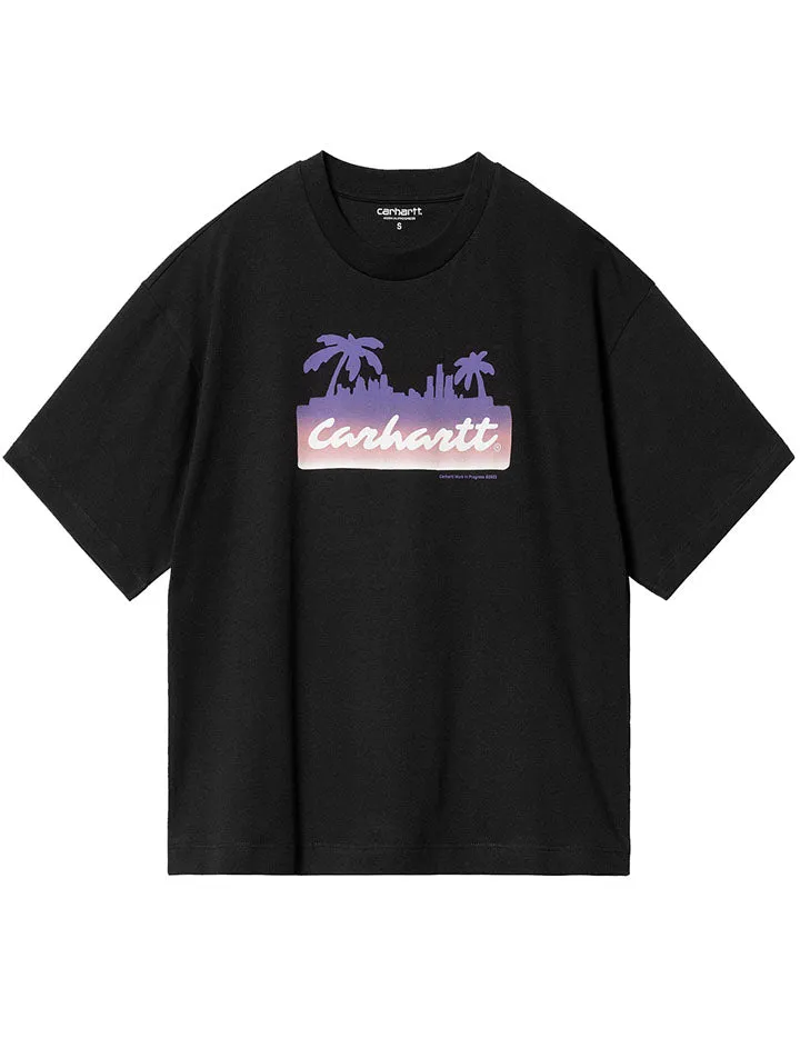 Carhartt WIP Womens S/S Palm Script T-Shirt Black