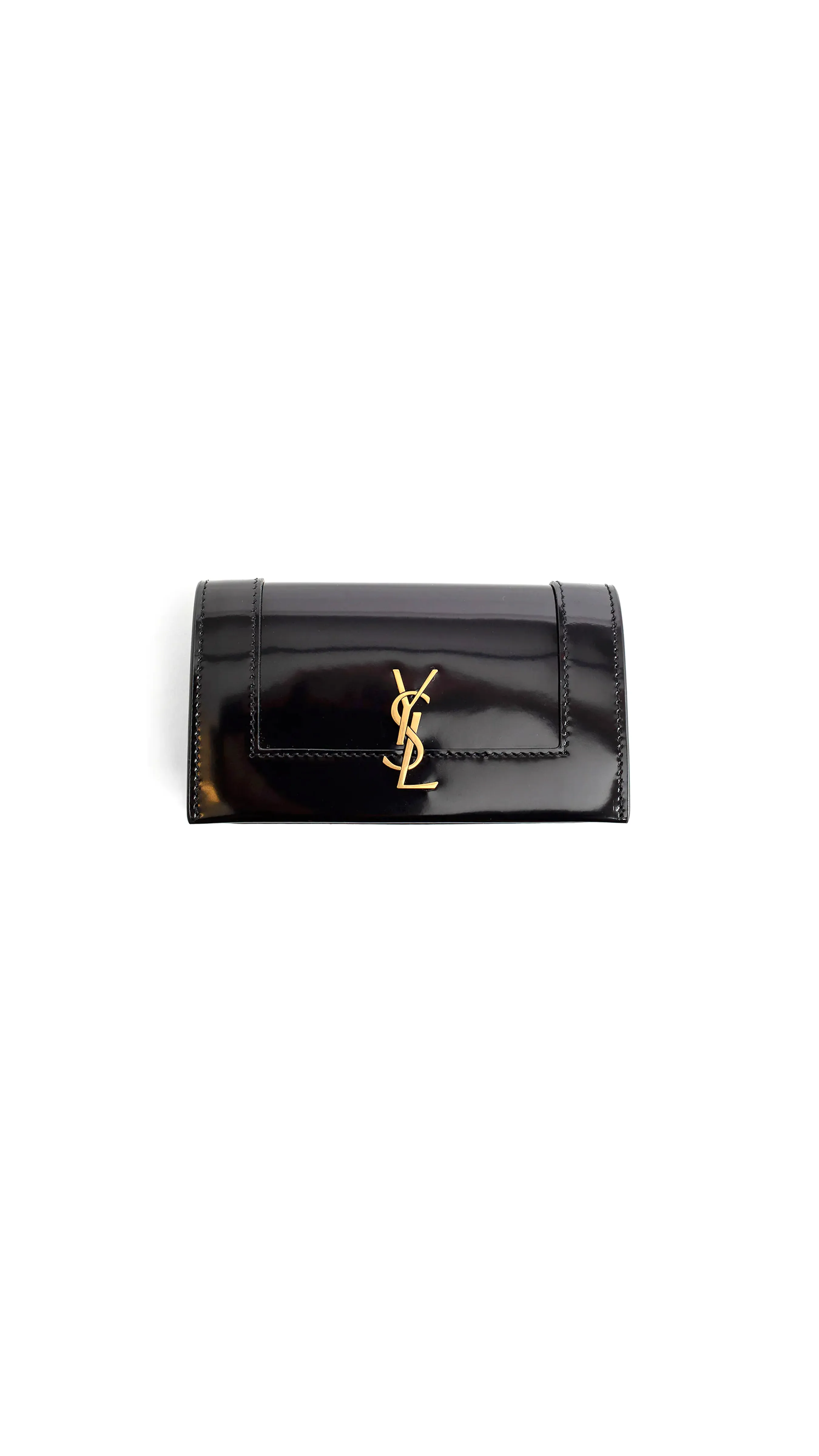 Cassandre Wallet In Patent Leather - Black