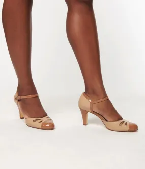 Chelsea Crew Nude & Tan Getty Heels