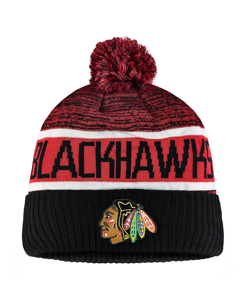 CHICAGO BLACKHAWKS FANATICS MEN'S RINKSIDE GOALIE CUFFED KNIT TOQUE