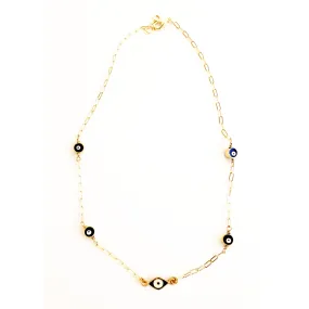 Dainty Eye Charm Necklace