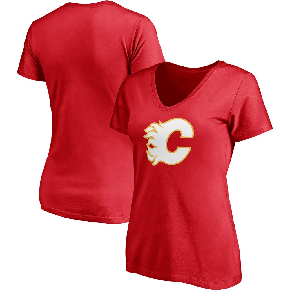 FANATICS CALGARY FLAMES PRIMARY LOGO WOMEN'S T SHIRT