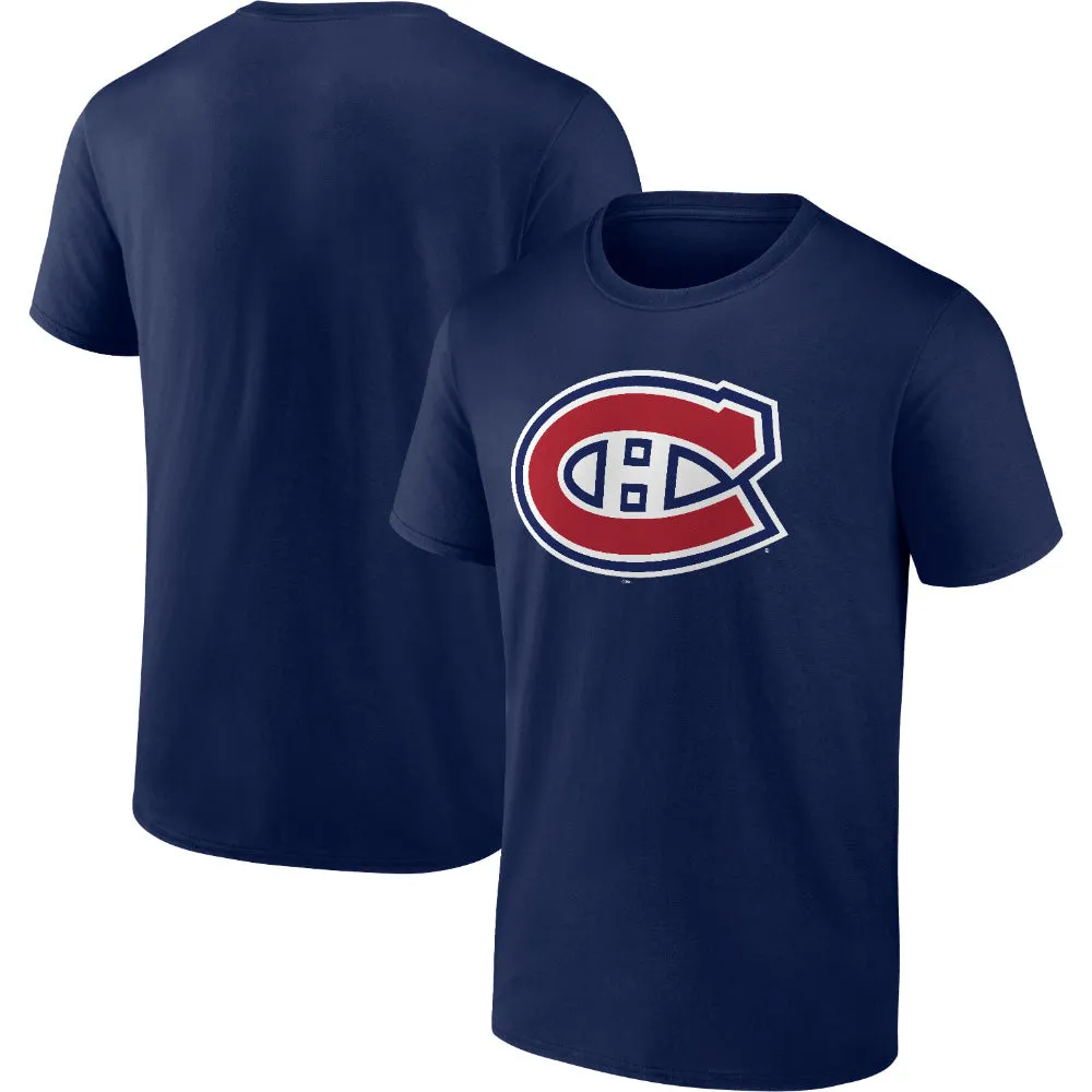 FANATICS MONTREAL CANADIENS PRIMARY LOGO NAVY T SHIRT