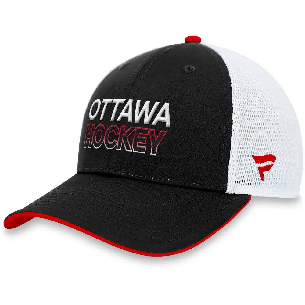 FANATICS OTTAWA SENATORS AUTHENTIC PRO RINK STRUCTURED TRUCKER HAT