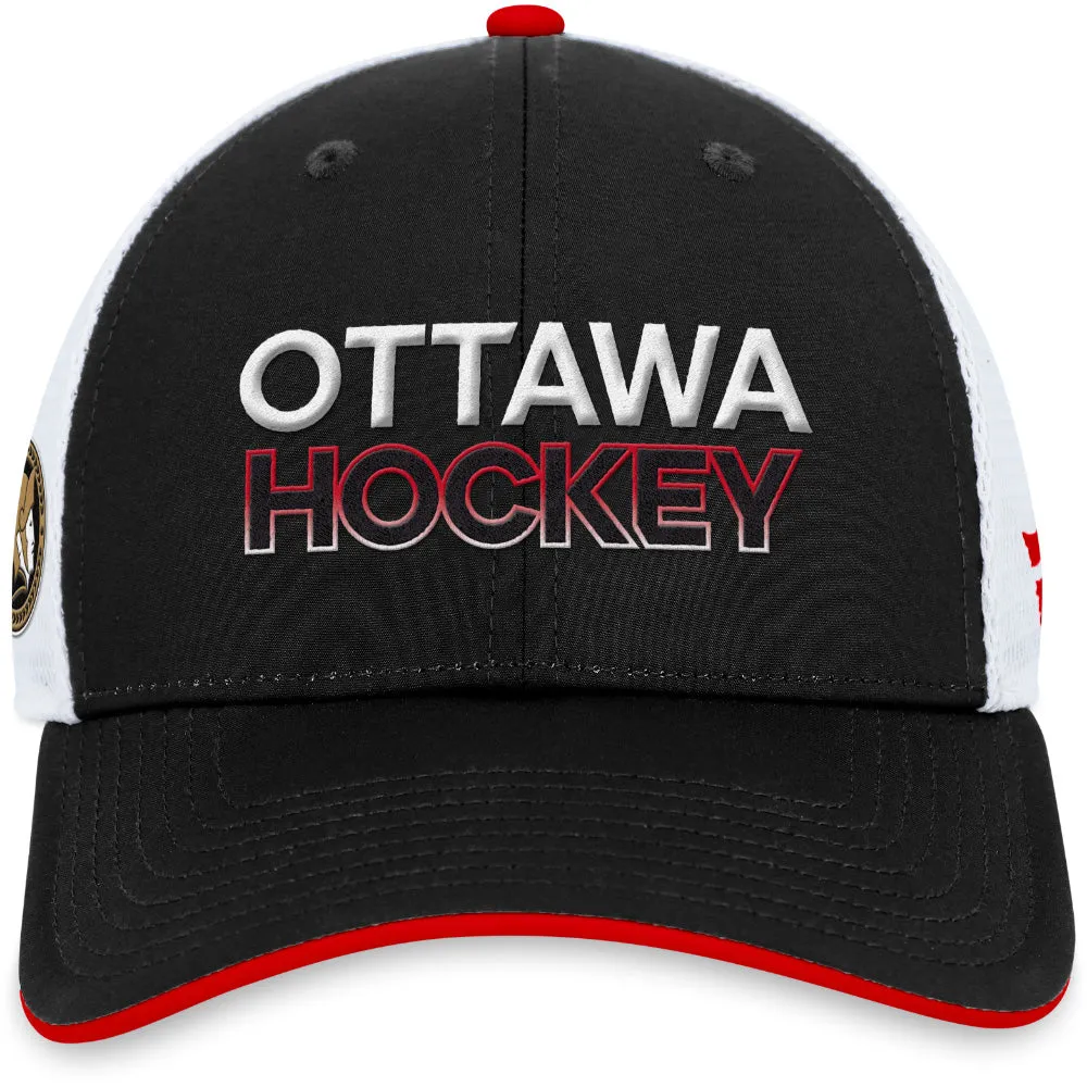 FANATICS OTTAWA SENATORS AUTHENTIC PRO RINK STRUCTURED TRUCKER HAT