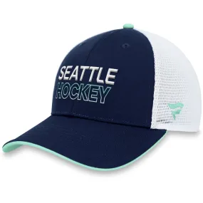 FANATICS SEATTLE KRAKEN AUTHENTIC PRO RINK STRUCTURED TRUCKER HAT