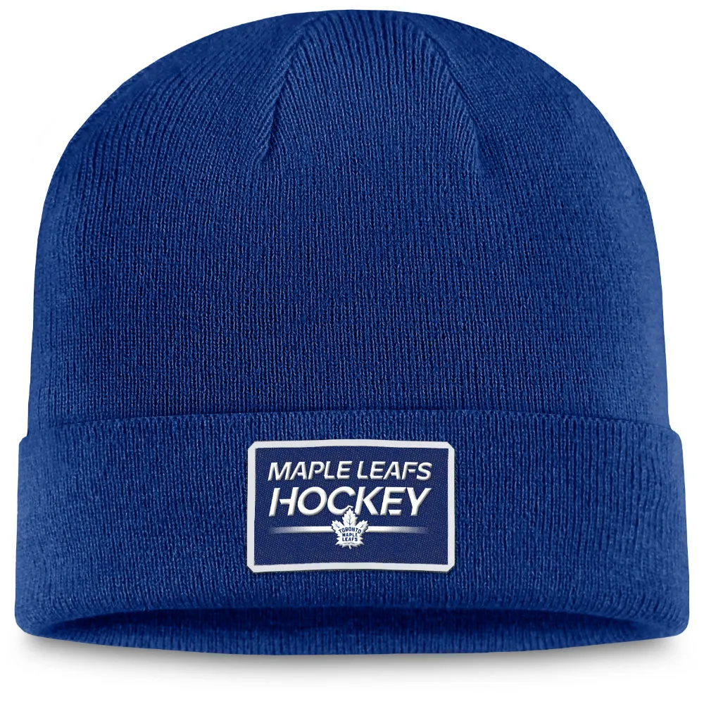 FANATICS TORONTO MAPLE LEAFS ADULT AUTHENTIC PRO PRIME CUFFED TOQUE