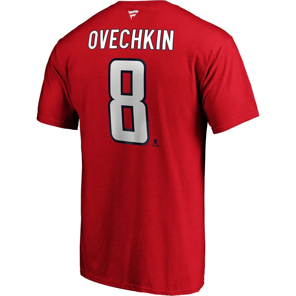 FANATICS WASHINGTON CAPITALS ALEXANDER OVECHKIN NAME AND NUMBER T SHIRT