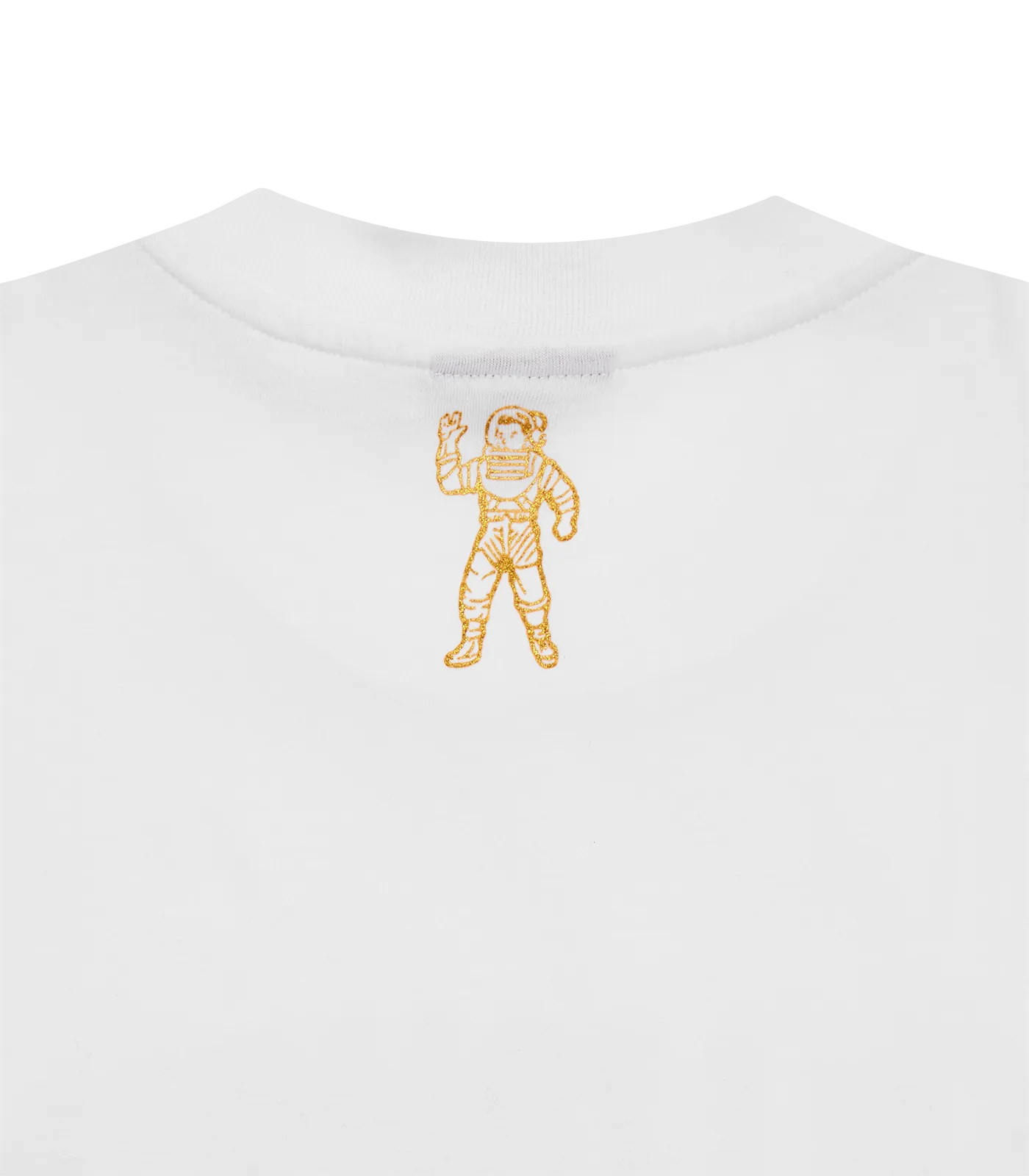 GLITTER ARCH LOGO T-SHIRT - WHITE/GOLD