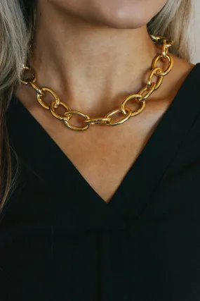 Golden Haze Chunky Chain Necklace