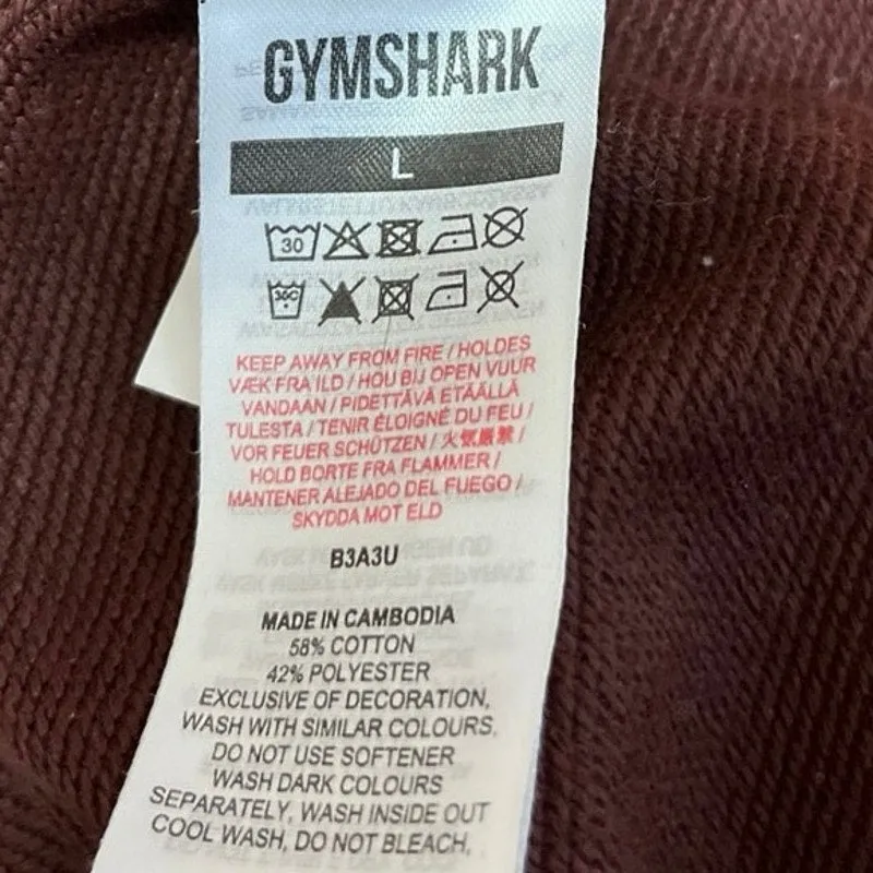 Gymshark Brown Half Zip Athletic Whitney Cropped Sleeveless Hoodie Size L