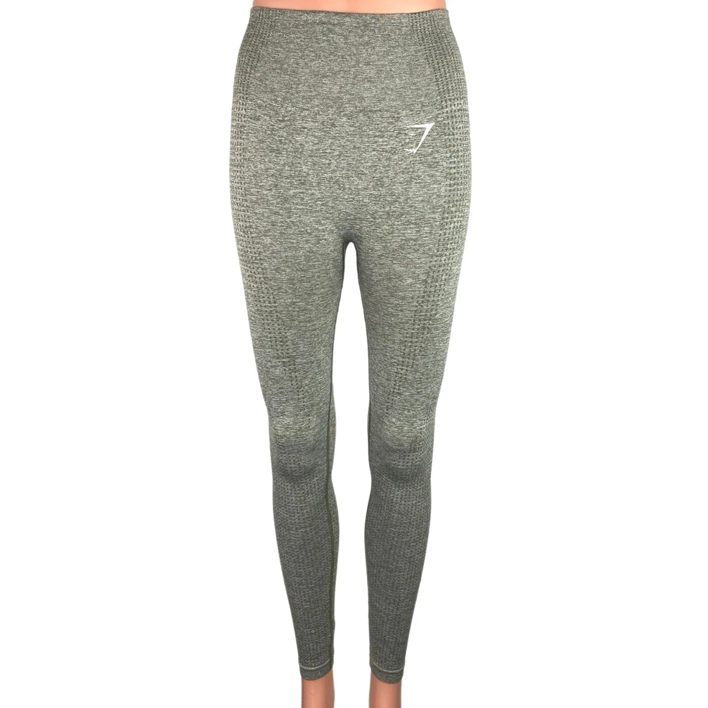 Gymshark Vital Seamless Gray Mid Rise Activewear Fitness Yoga Tight Leggings XS