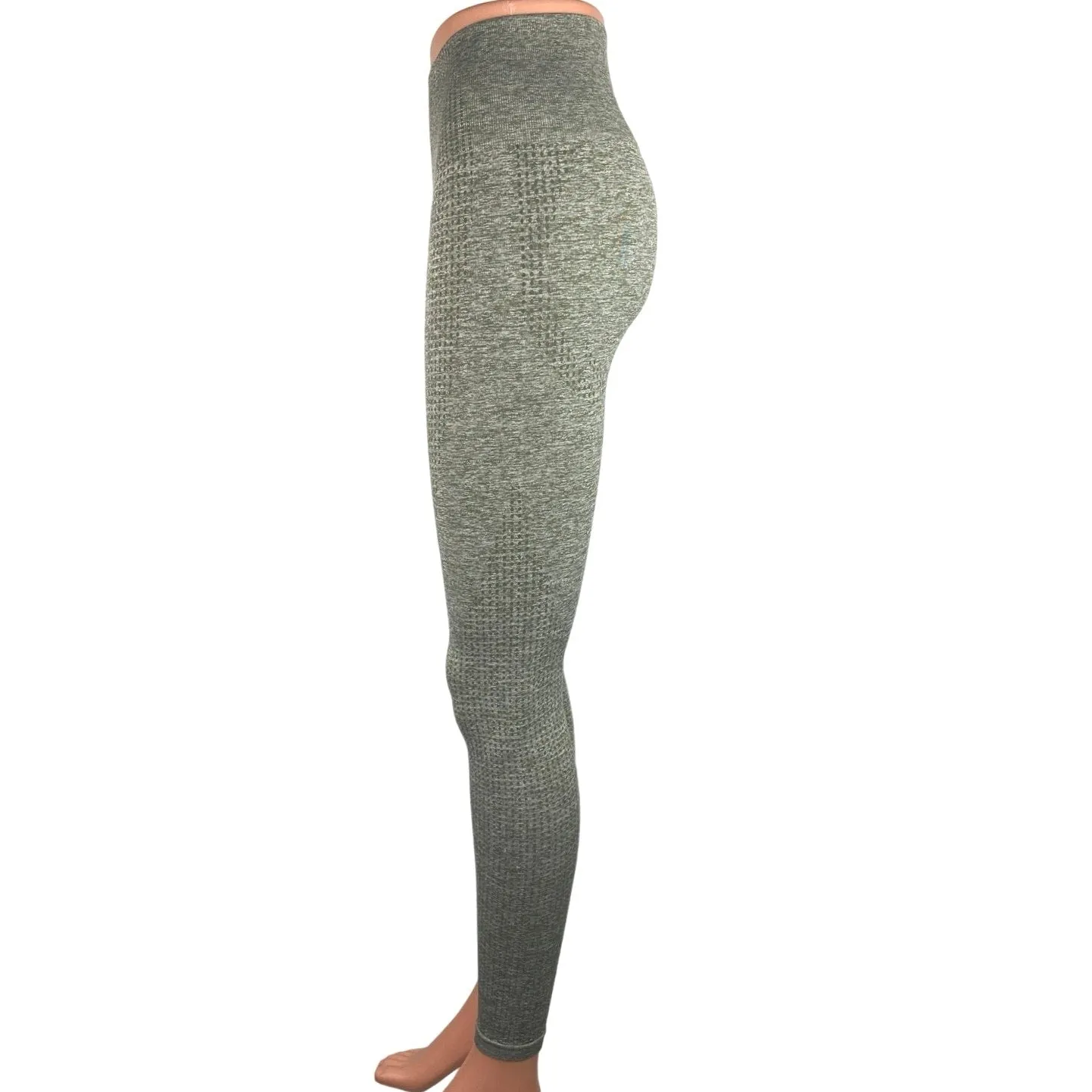 Gymshark Vital Seamless Gray Mid Rise Activewear Fitness Yoga Tight Leggings XS