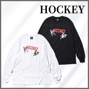 Hockey  |Crew Neck Unisex Street Style Plain Cotton Short Sleeves