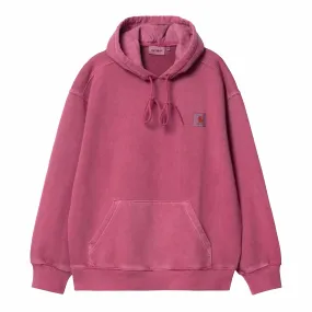 HOODED NELSON SWEAT MAGENTA GARMENT DYED