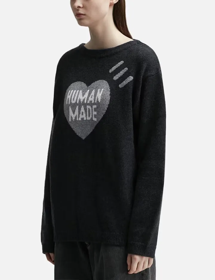 HUMAN MADE  |Heart Casual Style Wool Nylon Street Style Long Sleeves