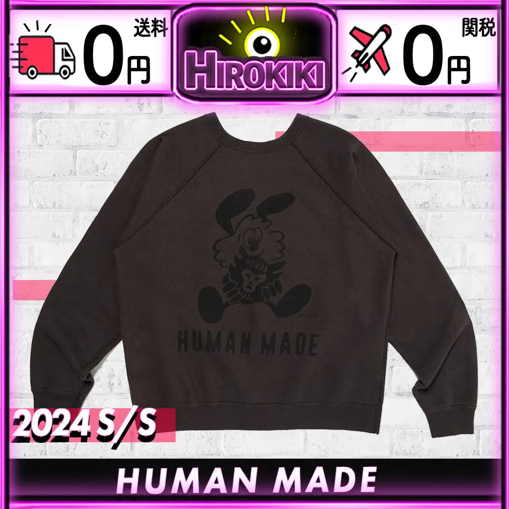 HUMAN MADE  |Unisex Street Style Collaboration Logo Sweatshirts