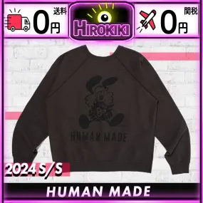 HUMAN MADE  |Unisex Street Style Collaboration Logo Sweatshirts