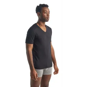 icebreaker  Anatomica Short Sleeve col V en Mérinos - Maglia merino - Uomo