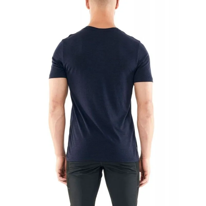 icebreaker  Mens Tech Lite SS Crewe Single Line Whale - Maglia merino - Uomo