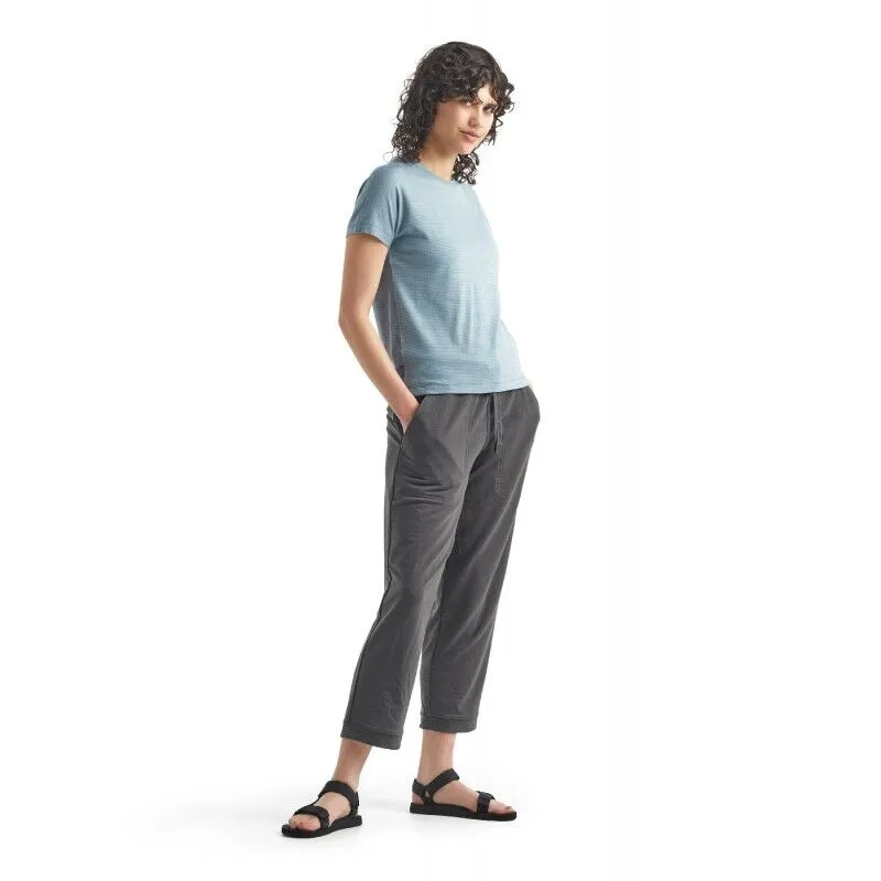 icebreaker  Utility Explore SS Crewe Stripe - Maglia merino - Donna