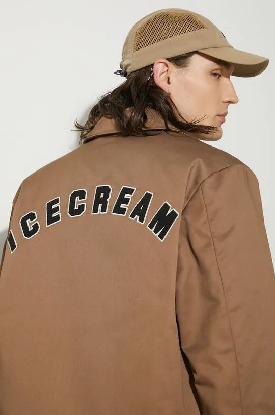 ICECREAM jacket Tiger Work men's brown color IC24203