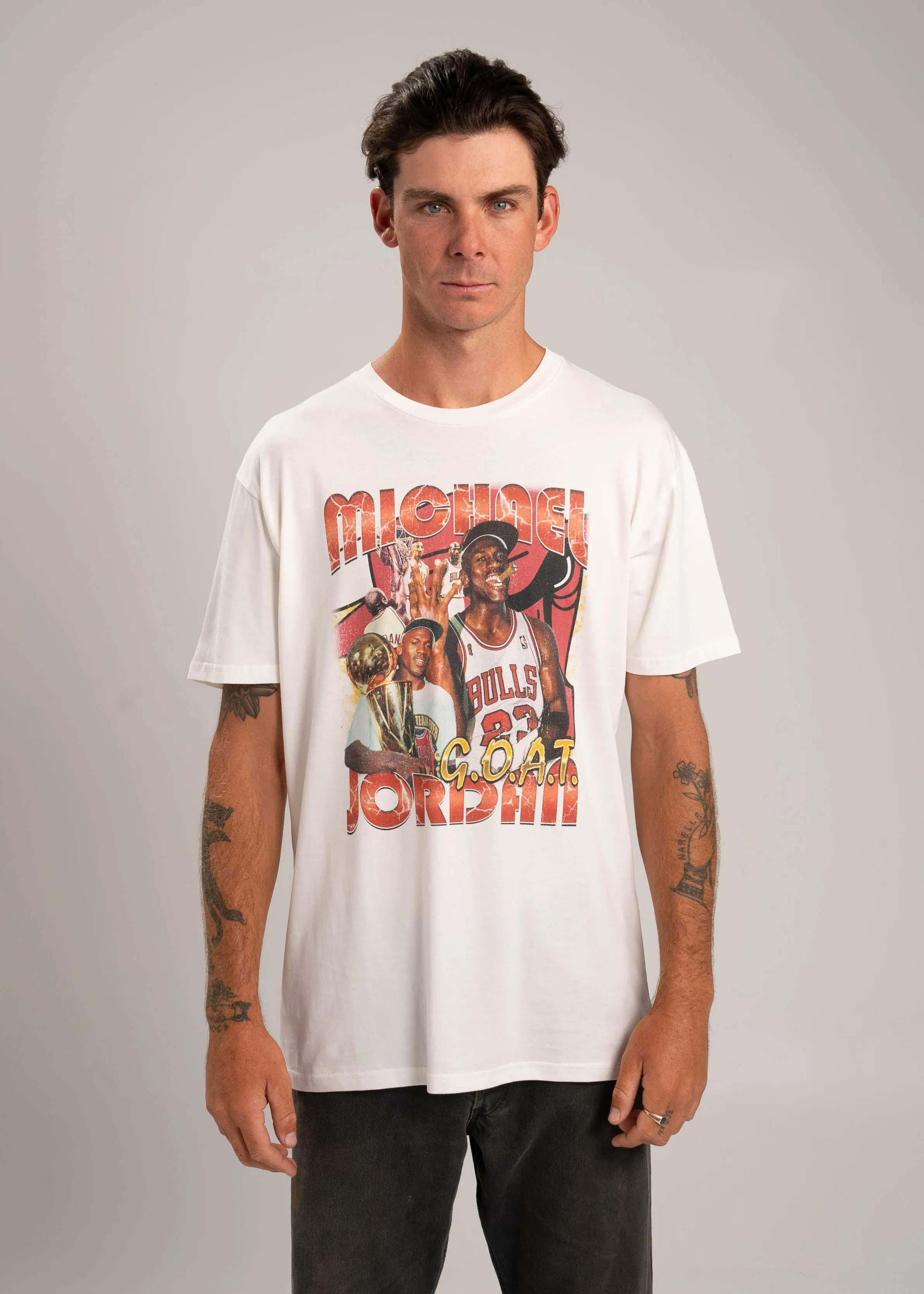 Jordan GOAT 90's Bootleg Rap T-Shirt