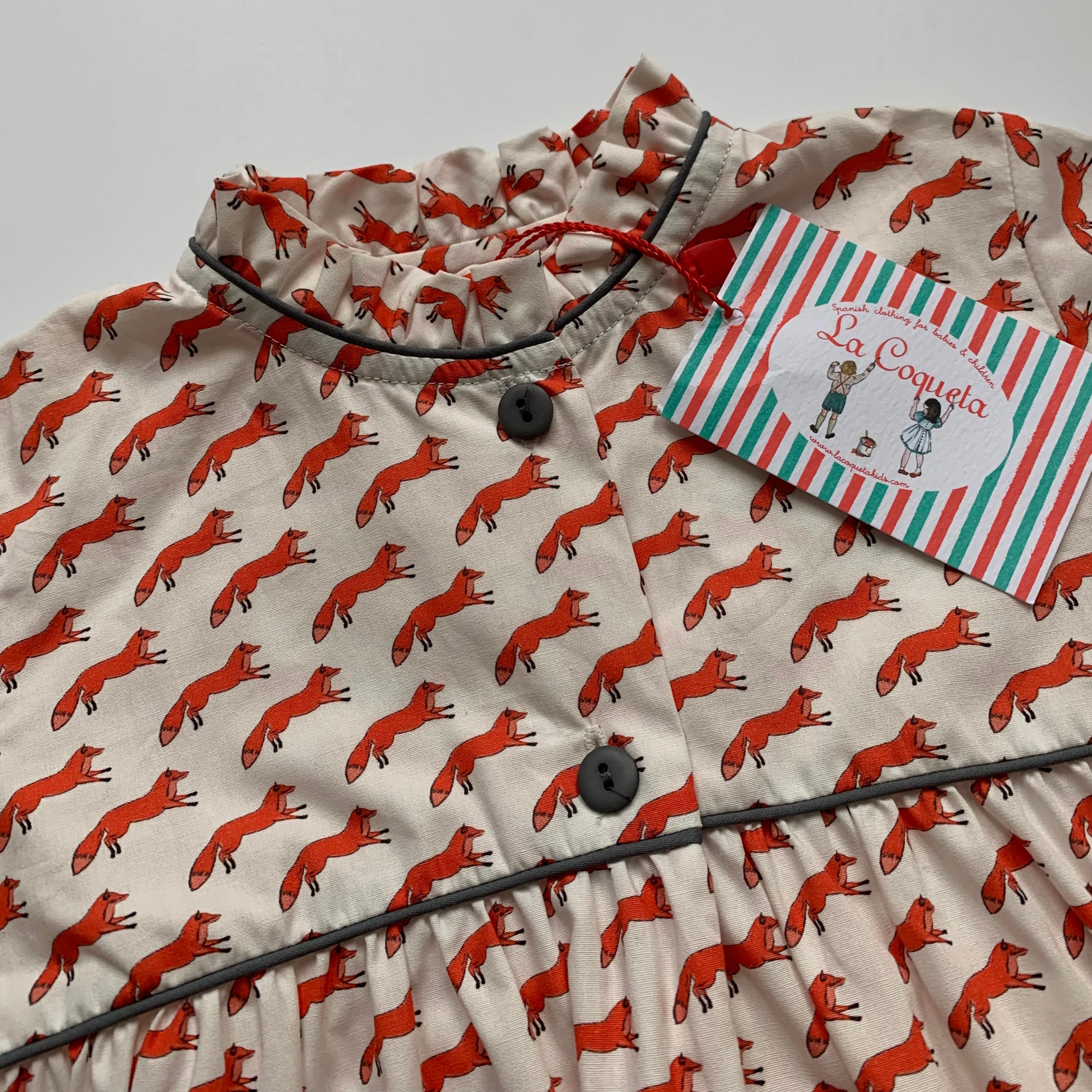 La Coqueta Fox Print Dress: 4 Years (Brand New)