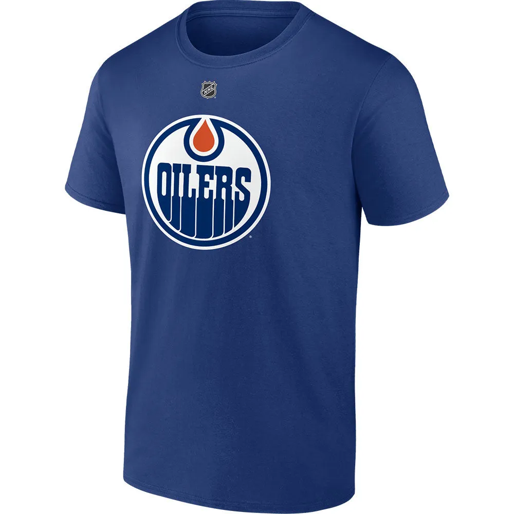 LEON DRAISAITL EDMONTON OILERS FANATICS AUTHENTIC STACK T SHIRT