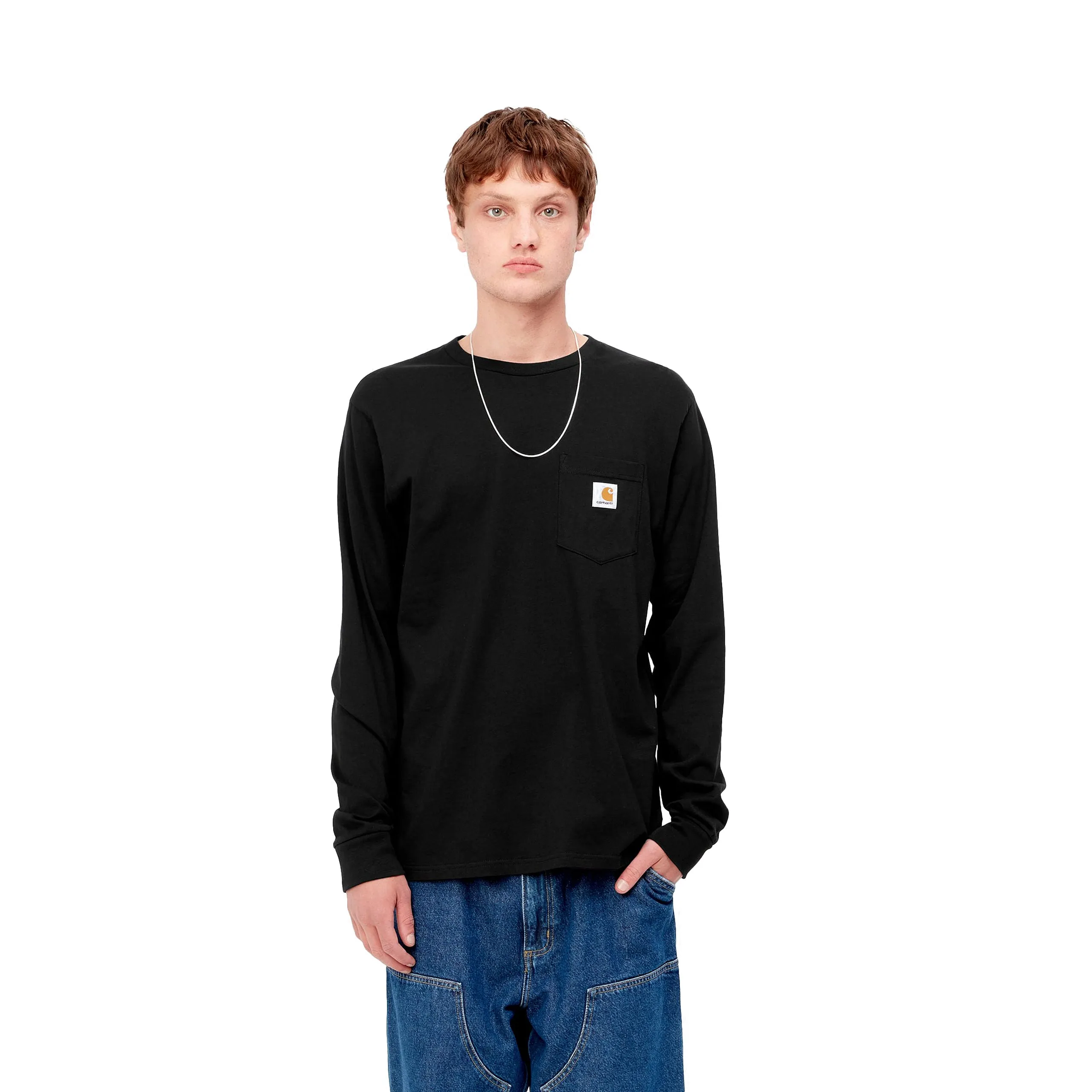 L/S POCKET T-SHIRT BLACK