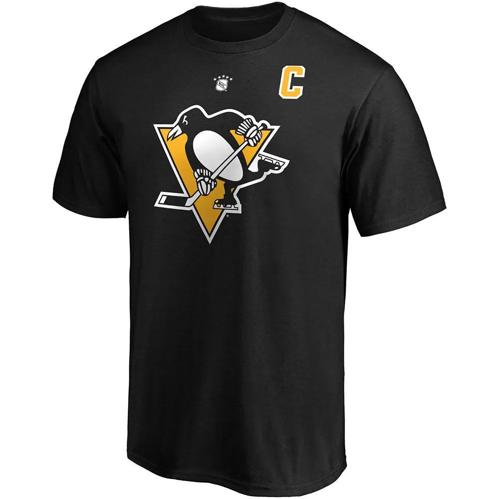 MARIO LEMIEUX PITTSBURGH PENGUINS FANATICS ADULT HERITAGE T SHIRT