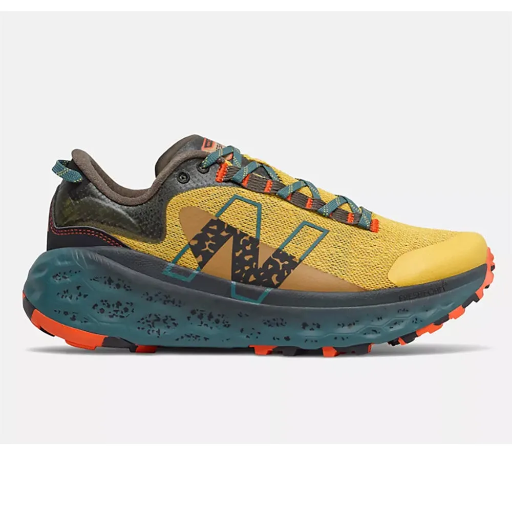 Men's New Balance Fresh Foam X Trail More v2, Harvest Gold/Mountain Teal, 9.5 D Medium