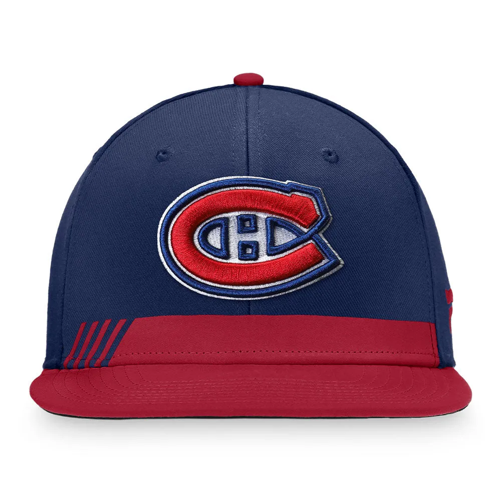 MONTREAL CANADIENS FANATICS MEN'S AUTHENTIC PRO LOCKER ROOM STRUCTURED SNAPBACK HAT