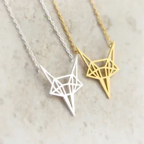 N03 Origami Fox Necklace