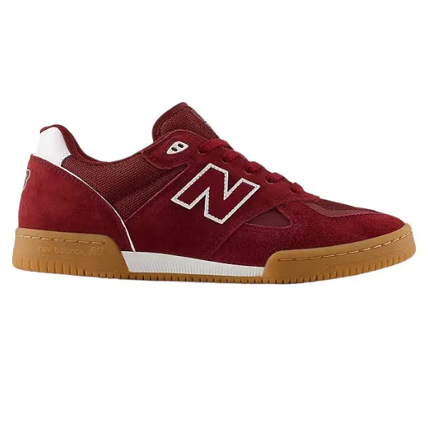 New Balance Numeric 600 Tom Knox Shoes Burgundy/White