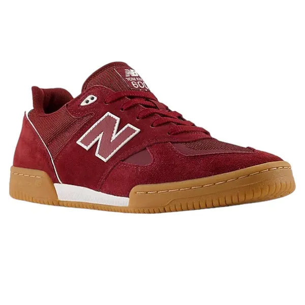 New Balance Numeric 600 Tom Knox Shoes Burgundy/White