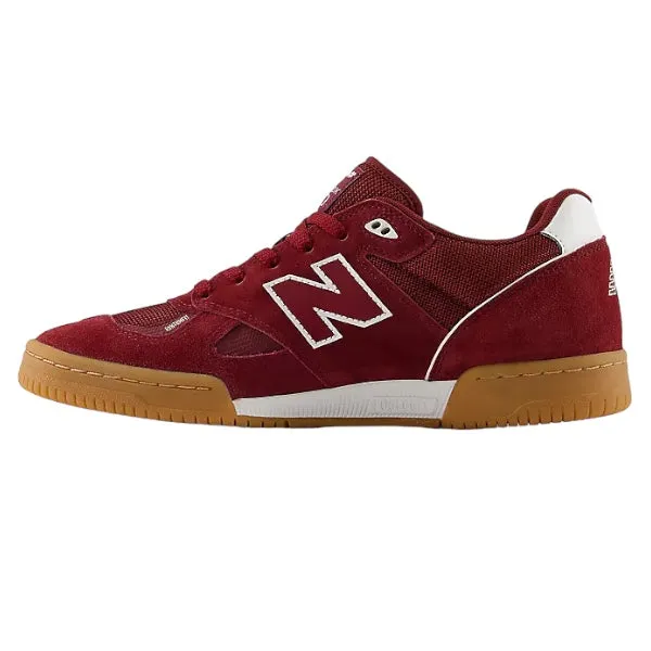 New Balance Numeric 600 Tom Knox Shoes Burgundy/White