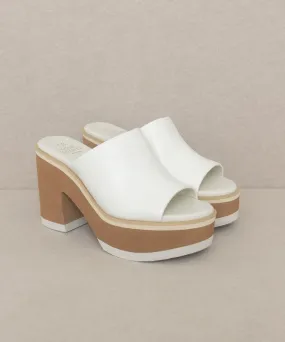 Oasis Society Maren - Layered Platform Heel Slides